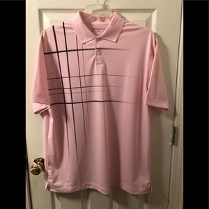 Pink Nike Mens Golf Sports Casual Shirt
